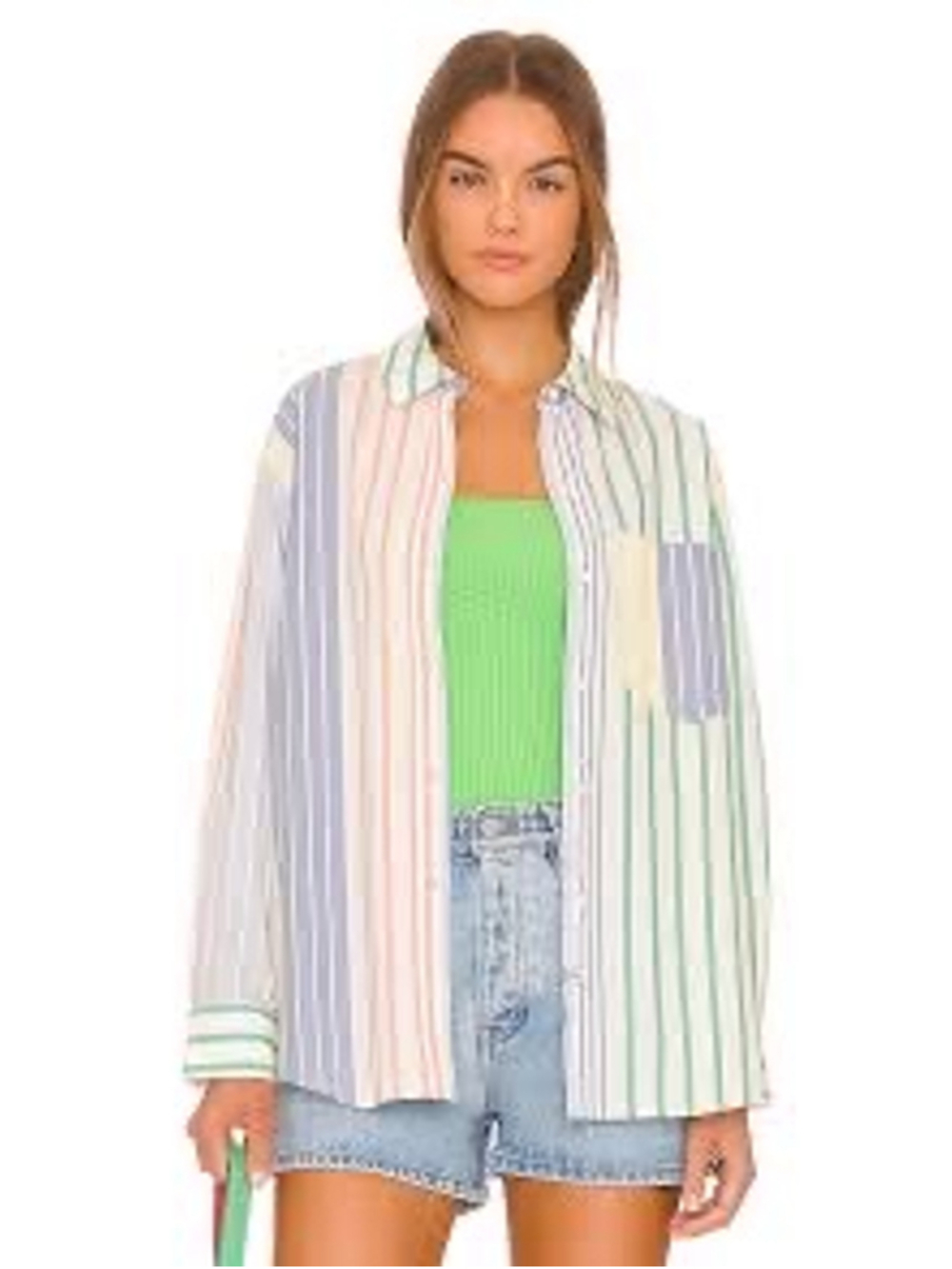 Rails Button Down Shirt Size M Multi-color Striped